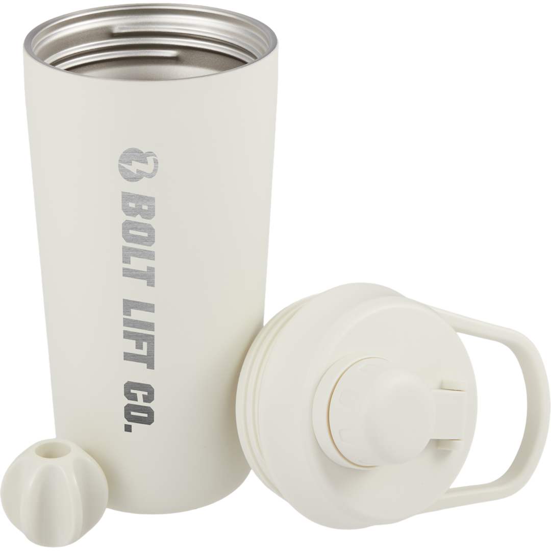 Wellable Wellable Vacuum Insulated Shaker Bottle 20oz - 1602-60 White