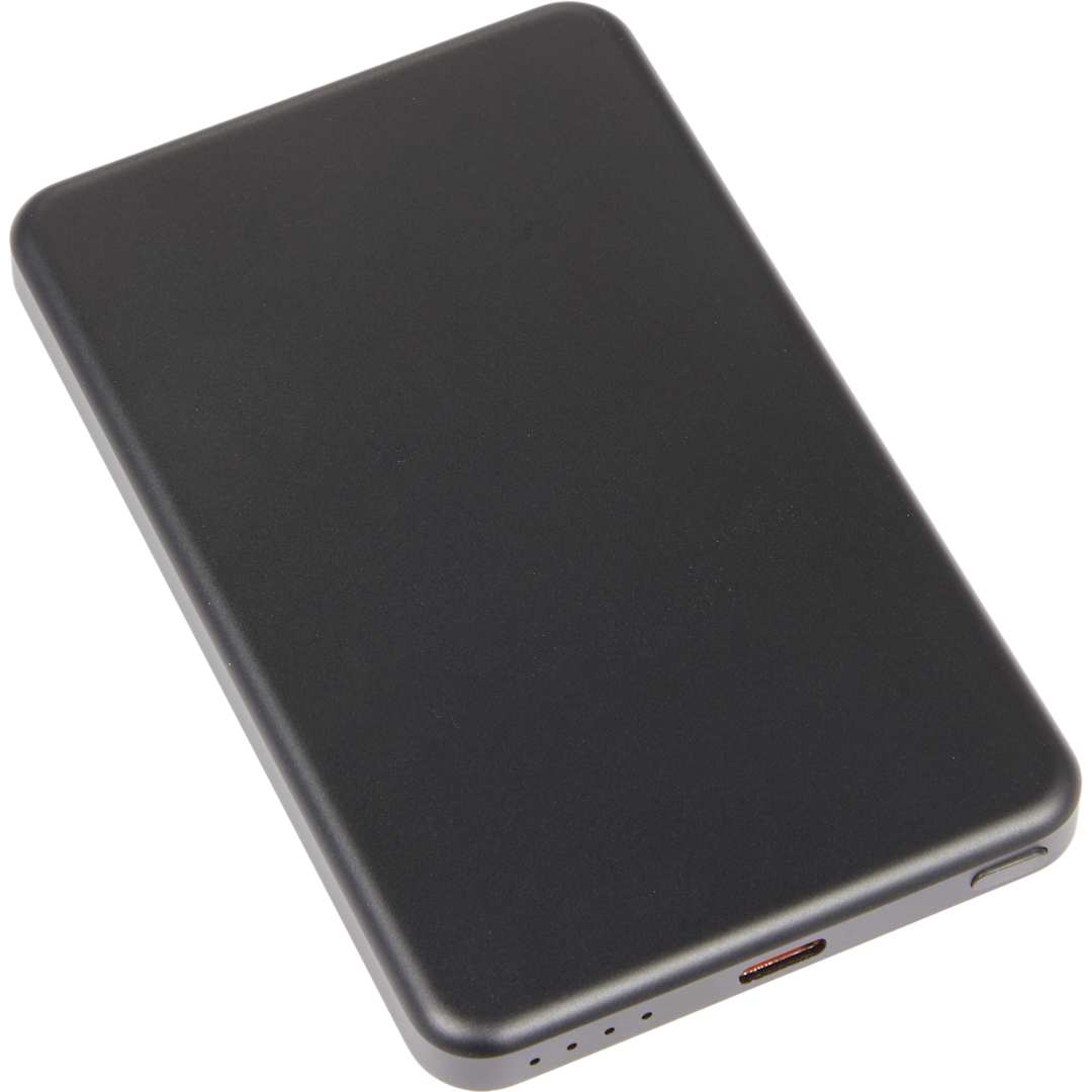 MagClick™ 5,000 mAh Slim Aluminum Power Bank - 7122-41 Black