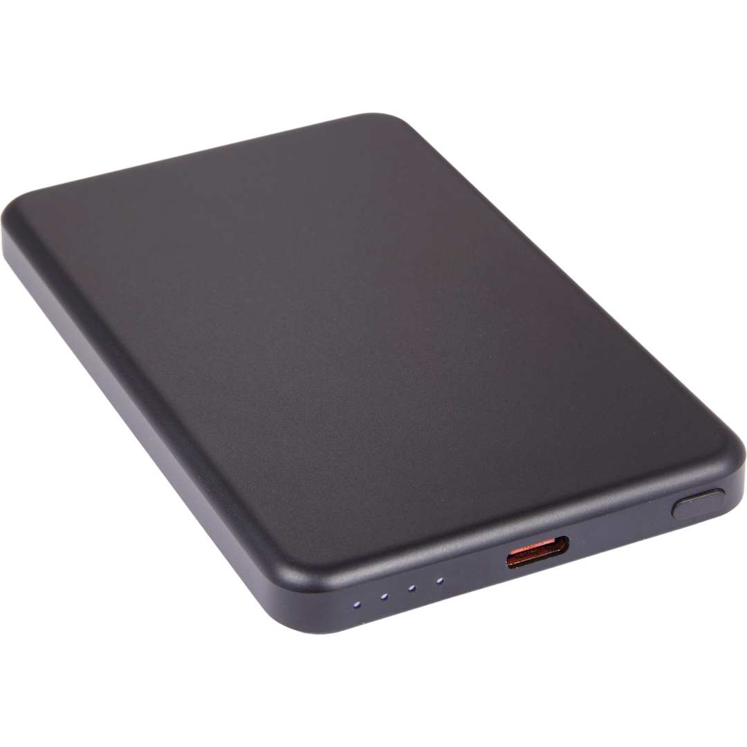 MagClick™ 5,000 mAh Slim Aluminum Power Bank - 7122-41 Black