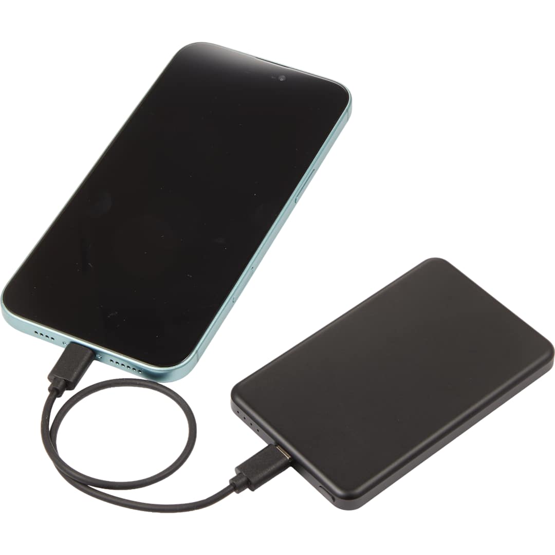 MagClick™ 5,000 mAh Slim Aluminum Power Bank - 7122-41 Black