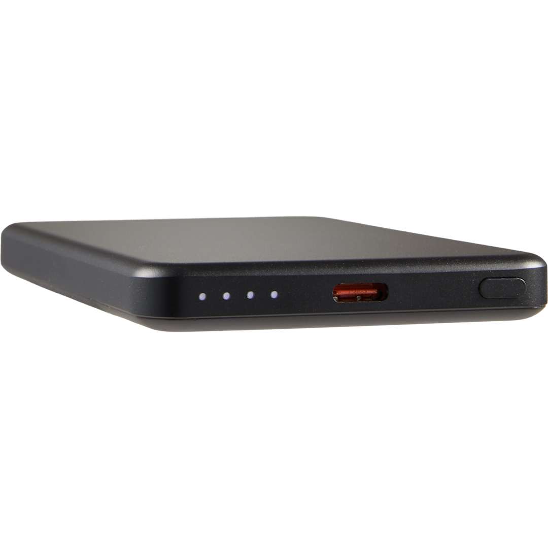 MagClick™ 5,000 mAh Slim Aluminum Power Bank - 7122-41 Black