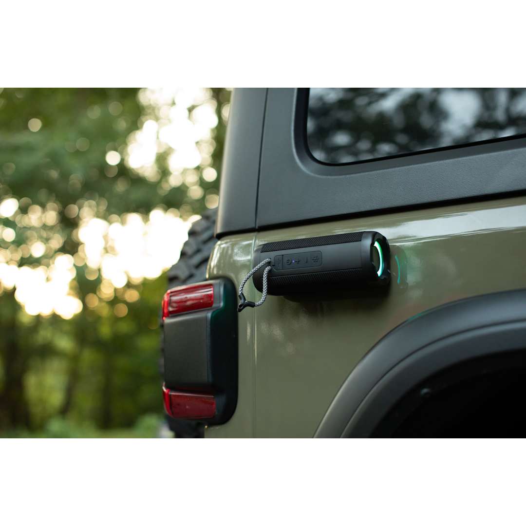 MagKnit Outdoor Bluetooth Speaker with Party Light - 7195-94 Black