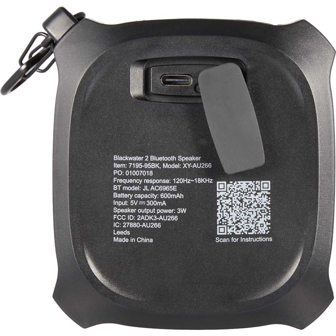 Blackwater 2 Outdoor Bluetooth Speaker - 7195-95 Black