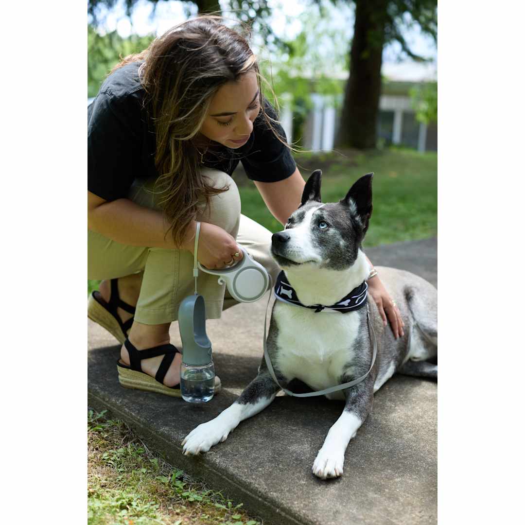 AquaPup Dog Water Bottle 10oz - 7300-07 Gray