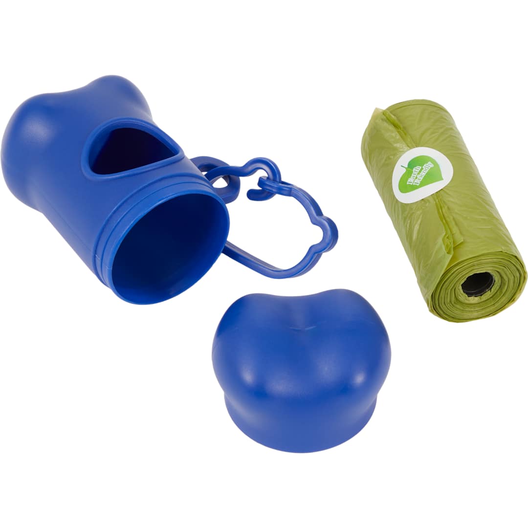 Dog Waste Bag Dispenser with Recycled Bags - 7300-09 Blue