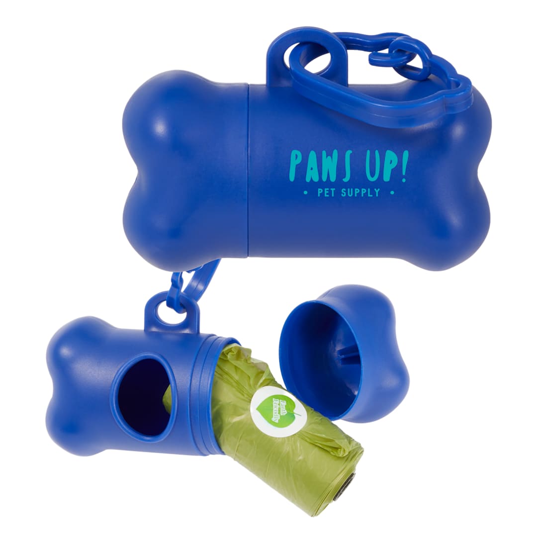 Dog Waste Bag Dispenser with Recycled Bags - 7300-09 Blue
