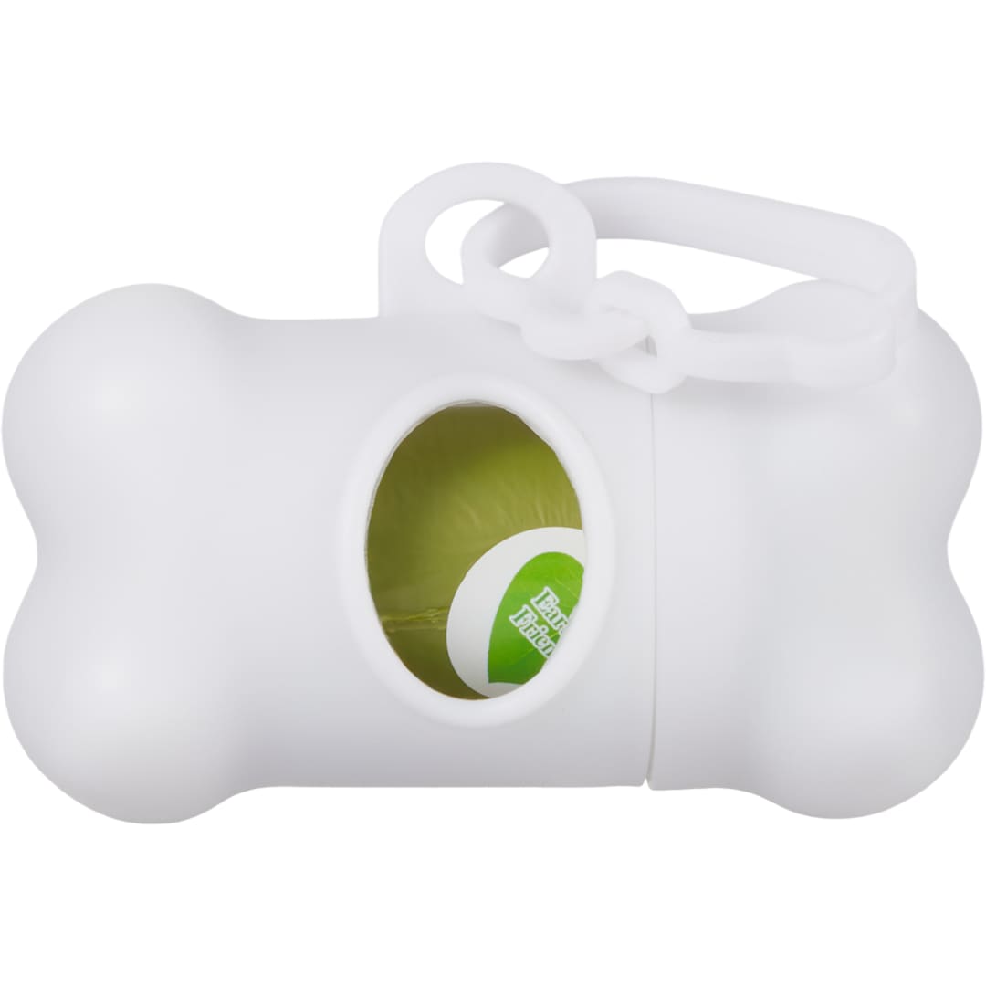 Dog Waste Bag Dispenser with Recycled Bags - 7300-09 White