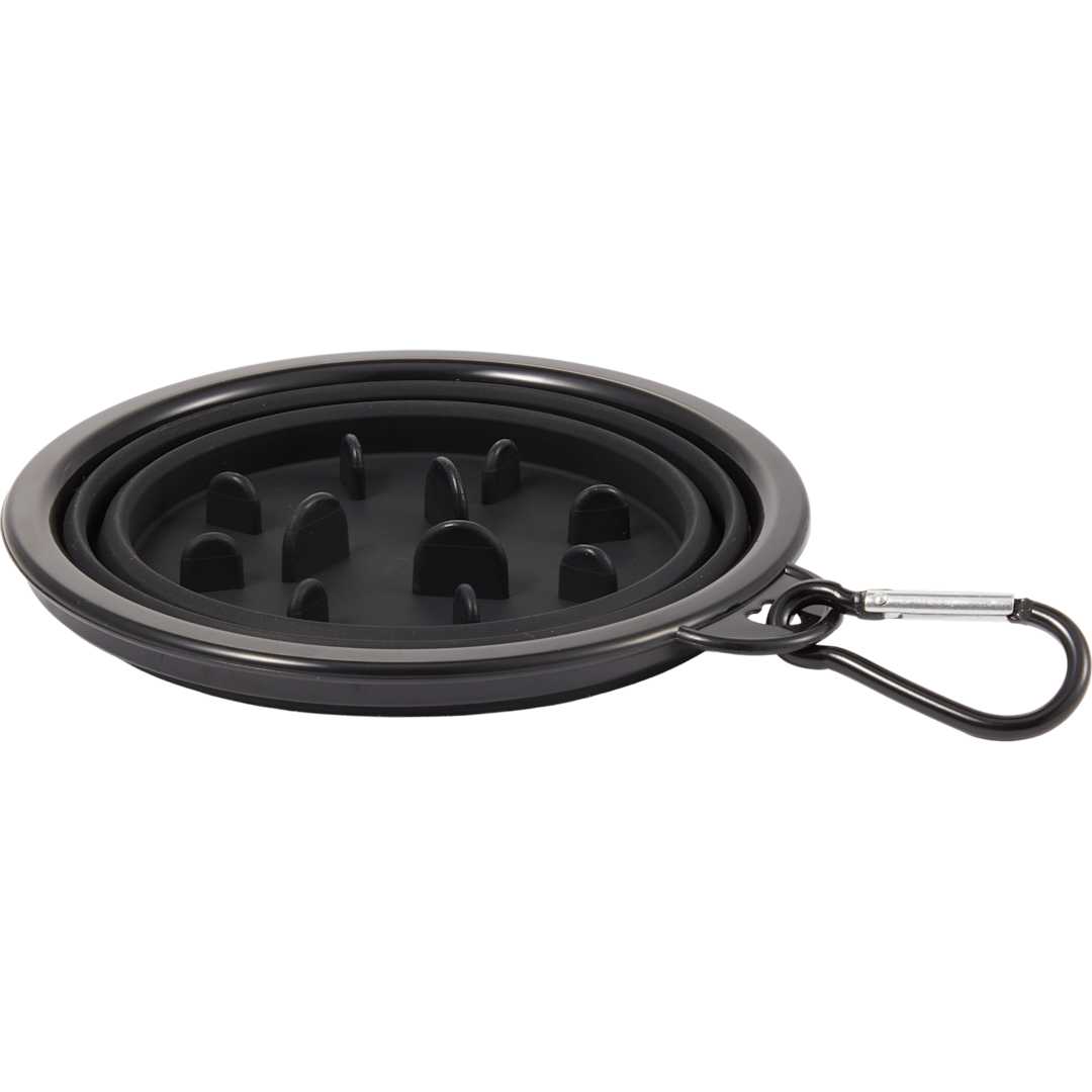 Collapsible Slow Feeder Bowl - 7300-12 Black