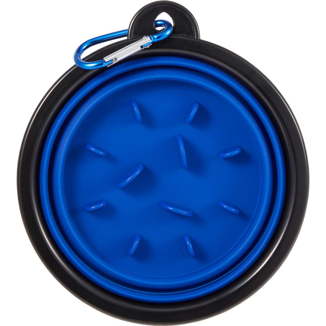 Collapsible Slow Feeder Bowl - 7300-12 Blue