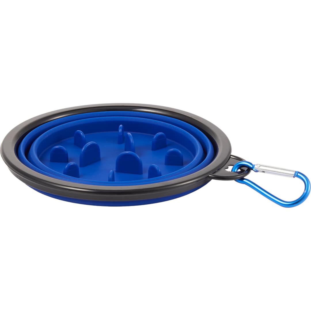 Collapsible Slow Feeder Bowl - 7300-12 Blue
