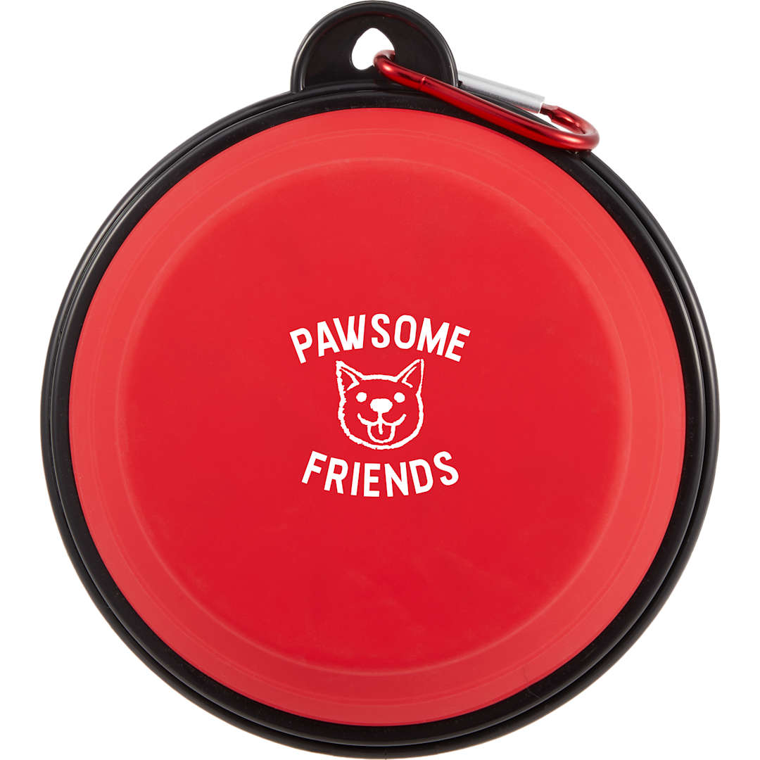 Collapsible Slow Feeder Bowl - 7300-12 Red