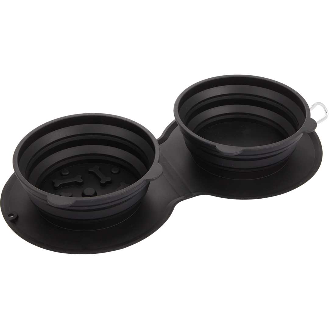ChowTime Dual Collapsible Slow Feeder - 7300-20 Black