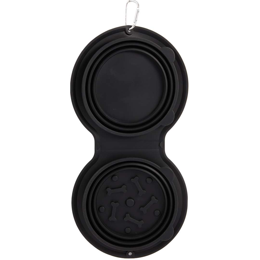 ChowTime Dual Collapsible Slow Feeder - 7300-20 Black