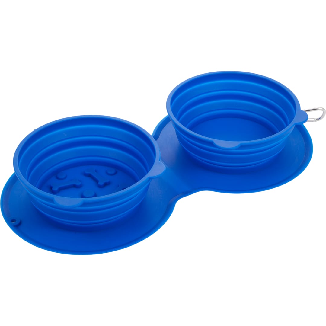 ChowTime Dual Collapsible Slow Feeder - 7300-20 Blue