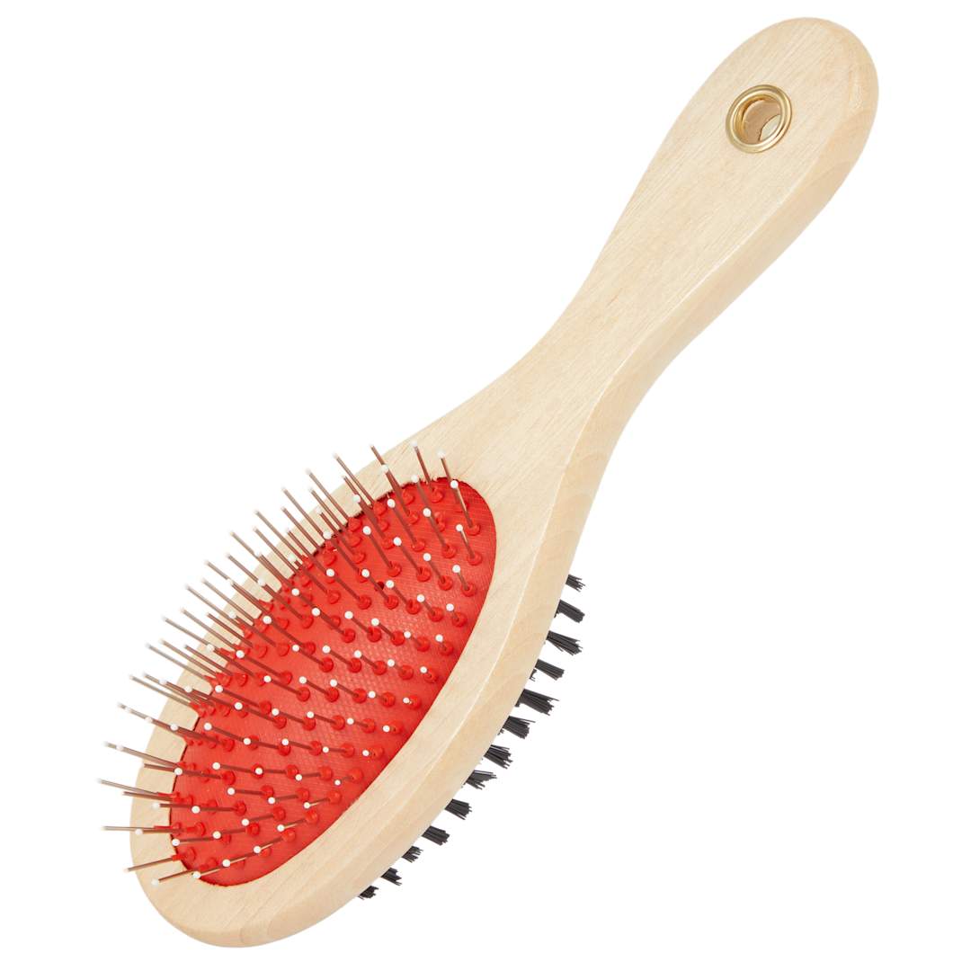 PawSpa FSC® 100% Wood Dual Sided Pet Brush - 7300-29 Brown