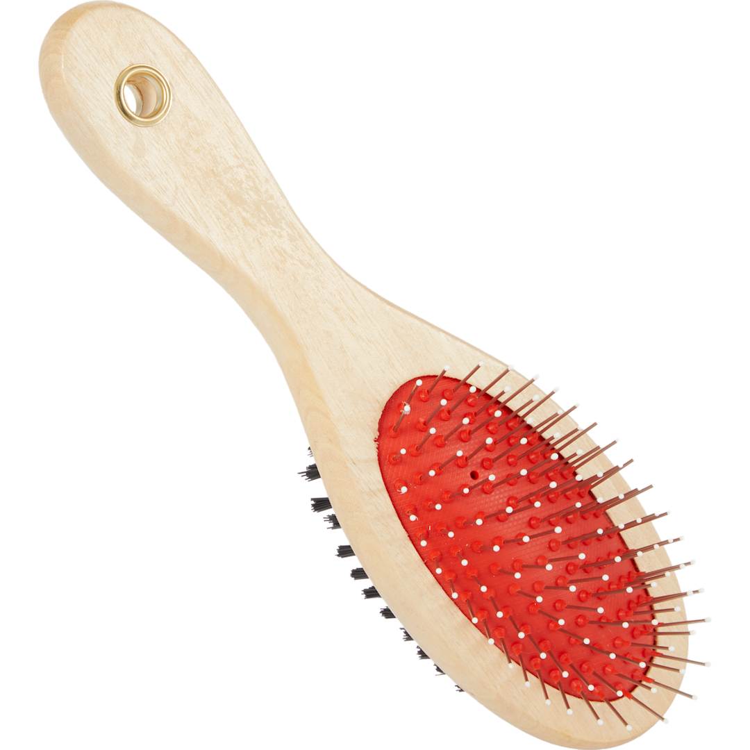 PawSpa FSC® 100% Wood Dual Sided Pet Brush - 7300-29 Brown