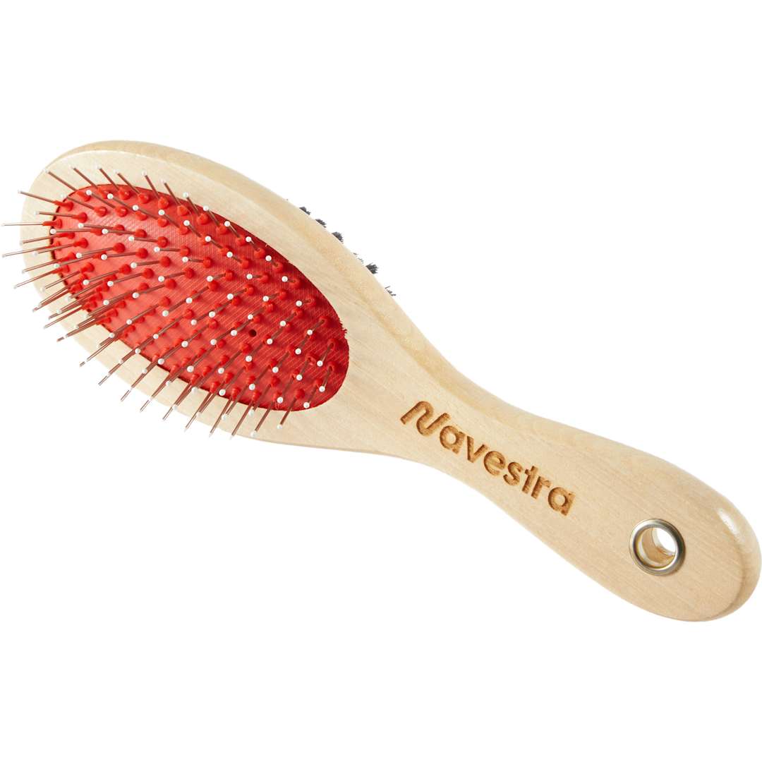PawSpa Wood Dual Sided Pet Brush - 7300-29 Brown