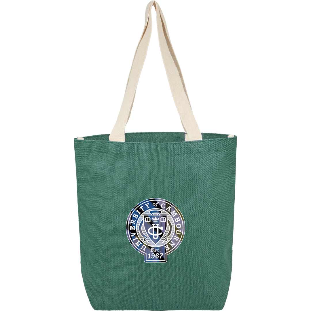 Sol Jute Classic Shopper Tote - 7901-80 Green