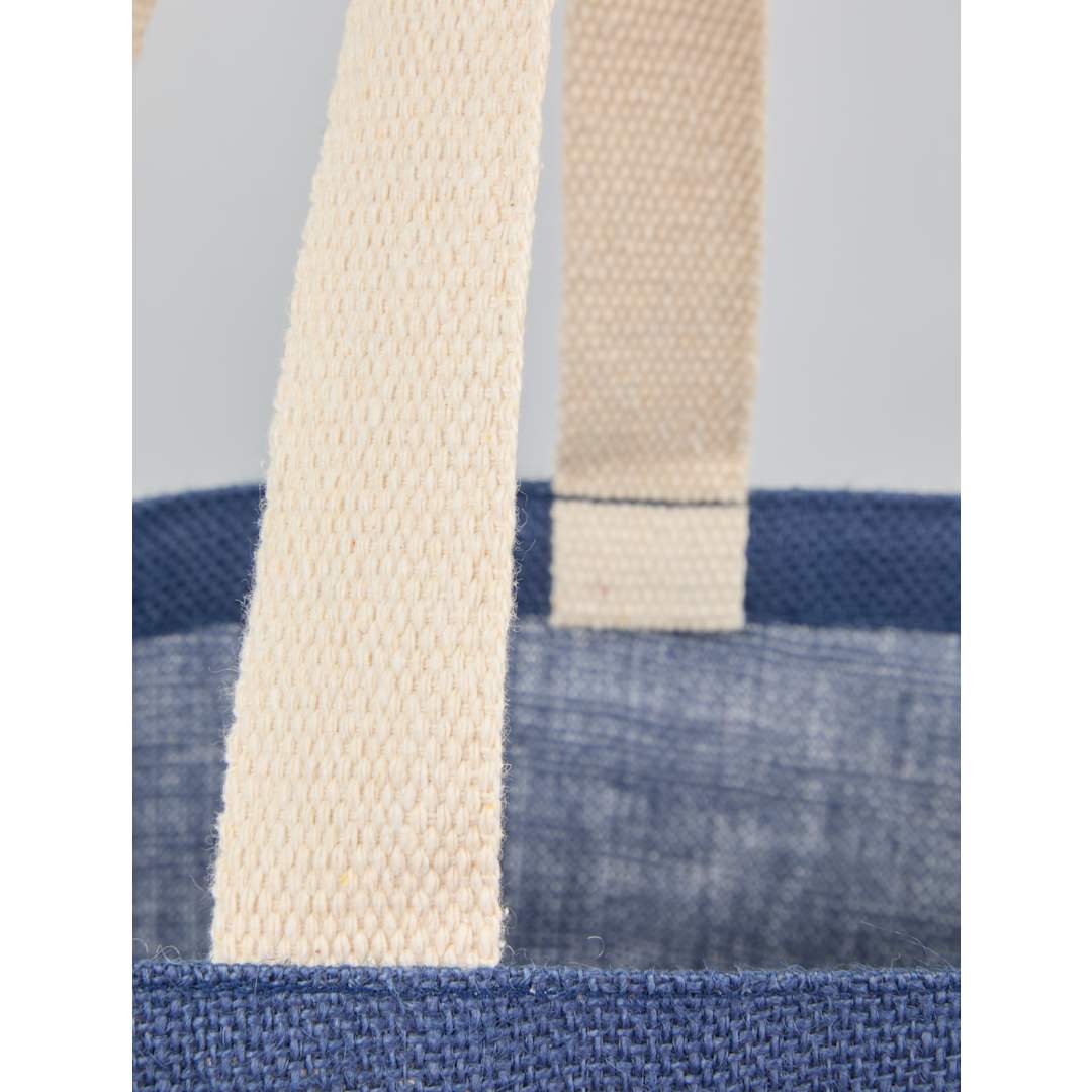 Sol Jute Classic Shopper Tote - 7901-80 Blue