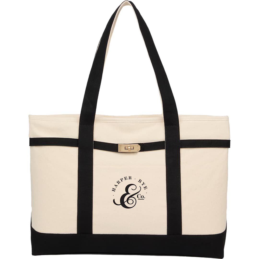 Jane Recycled Cotton Buckle Tote - 7901-84 Black