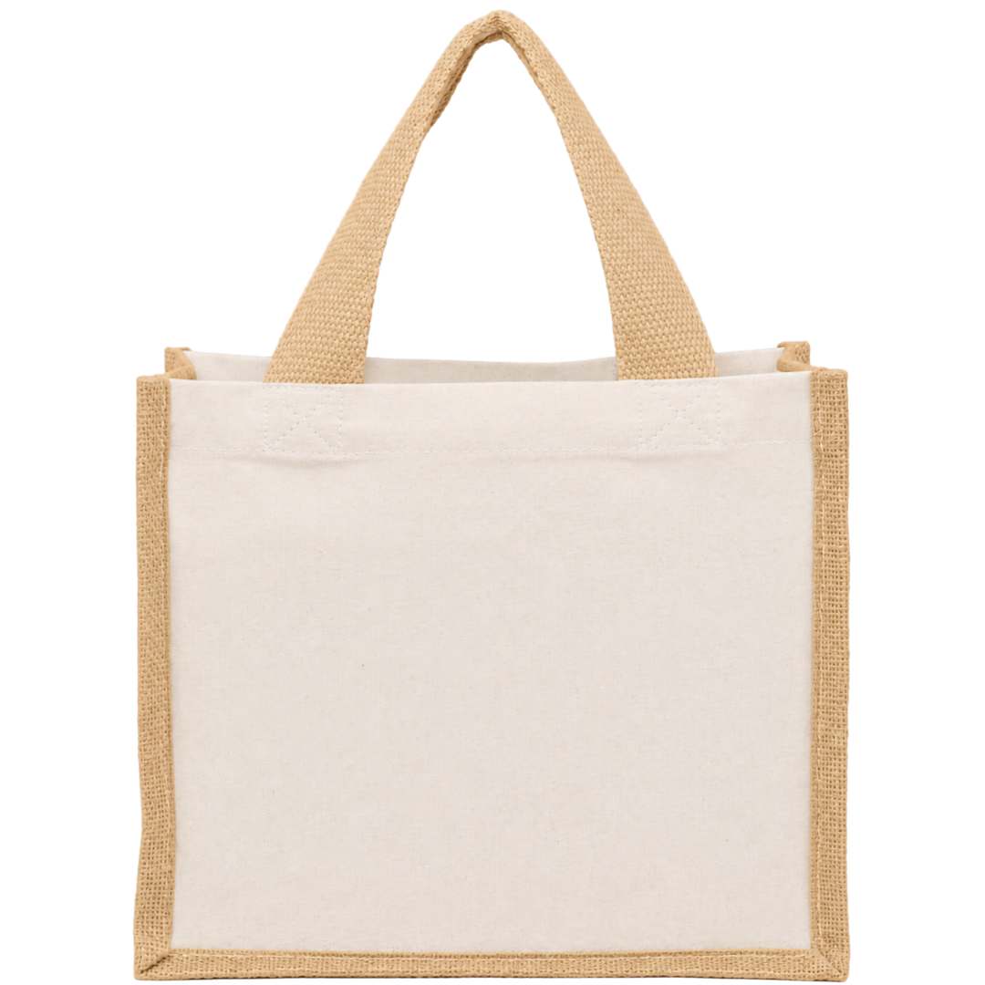 Sol Recycled Cotton &amp; Jute Gift Tote - 7901-87 Natural