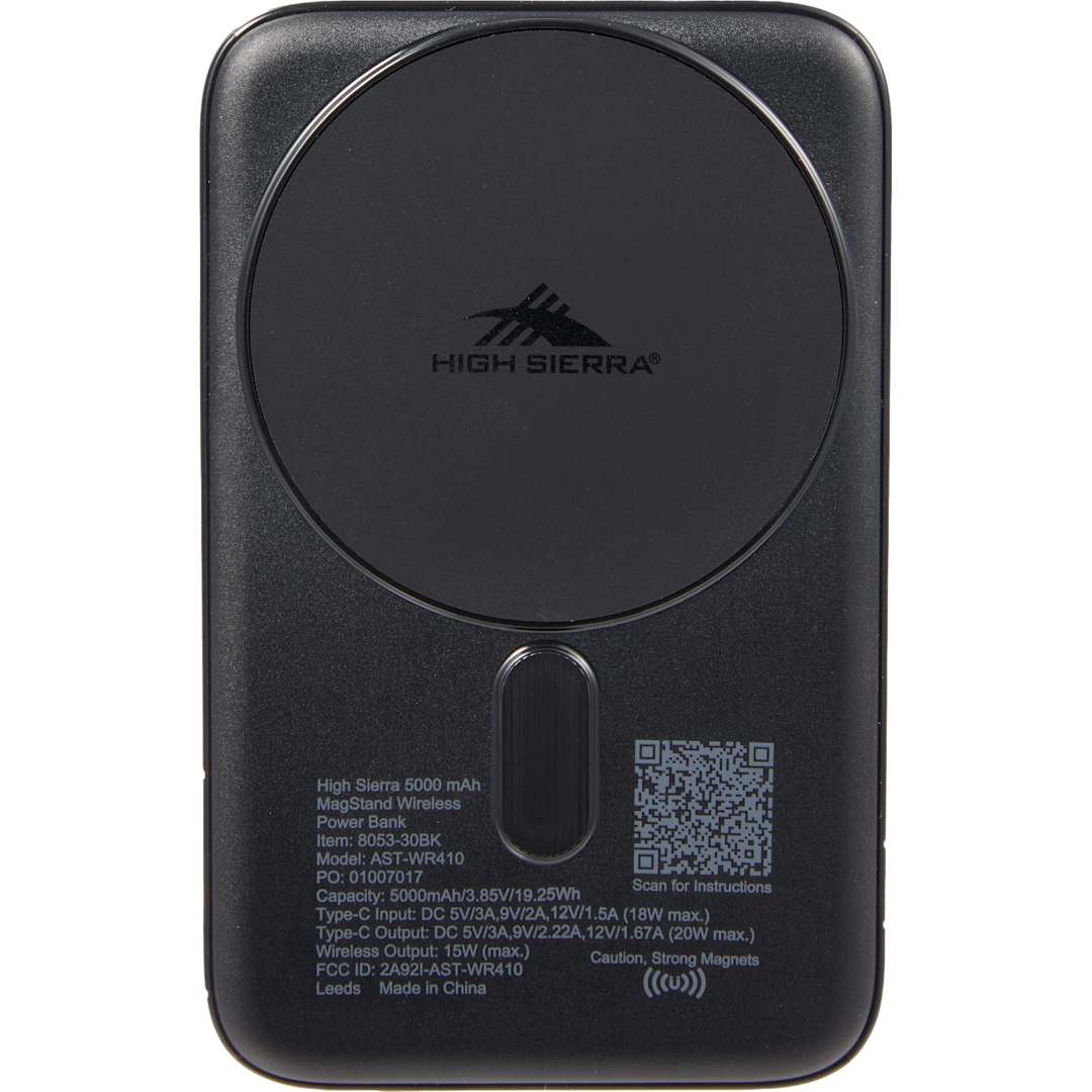 High Sierra High Sierra 5000 mAh MagStand Wireless Power Bank - 8053-30 Black