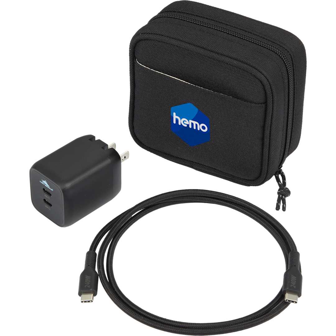 High Sierra High Sierra 65W USB Wall Charger and Cable Kit - 8053-31 Black