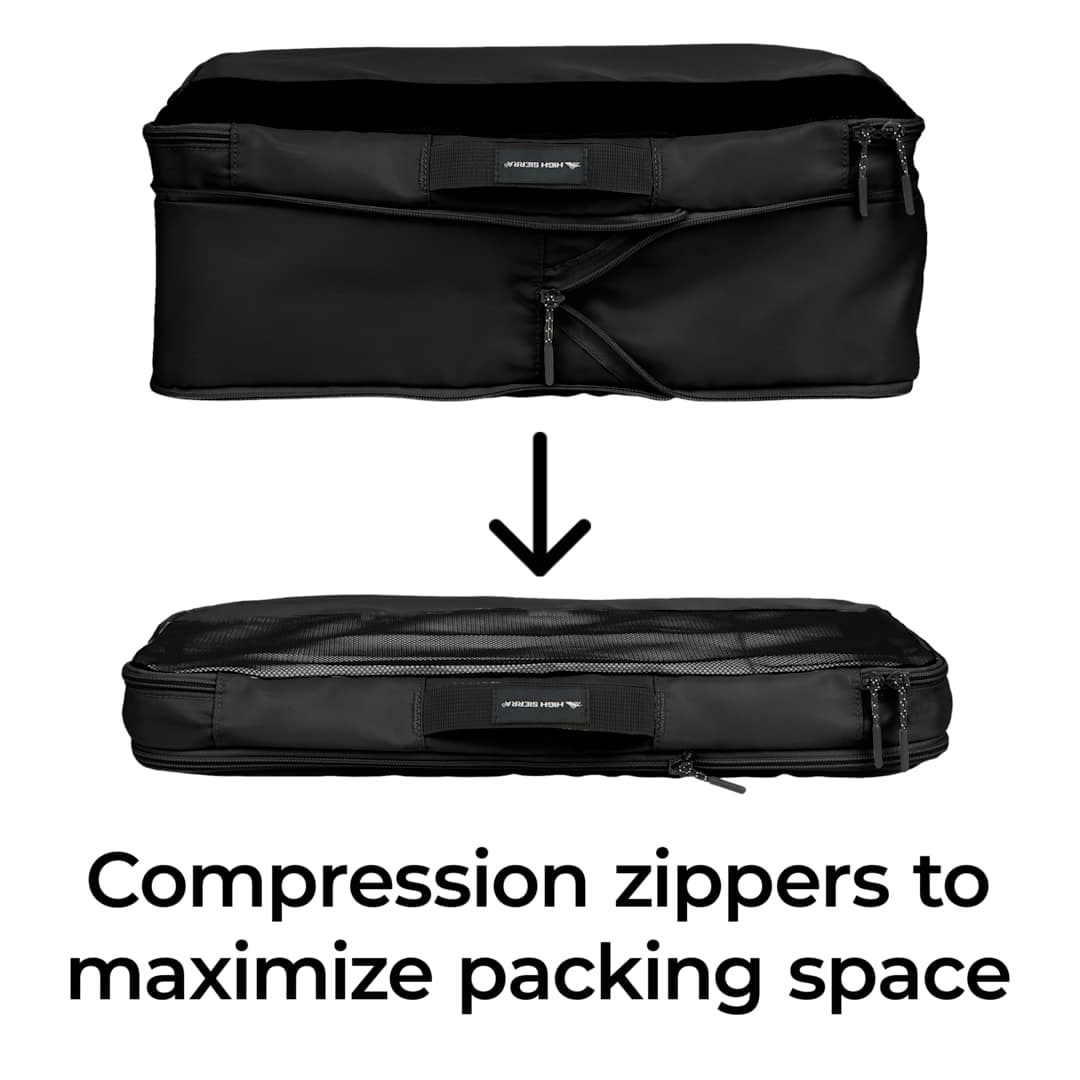 High Sierra High Sierra Courier Packing Cubes - 8053-57 Black