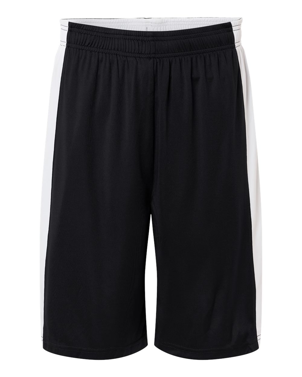Team 365 Unisex Zone Performance Reversible Shorts - TT115B Black- White