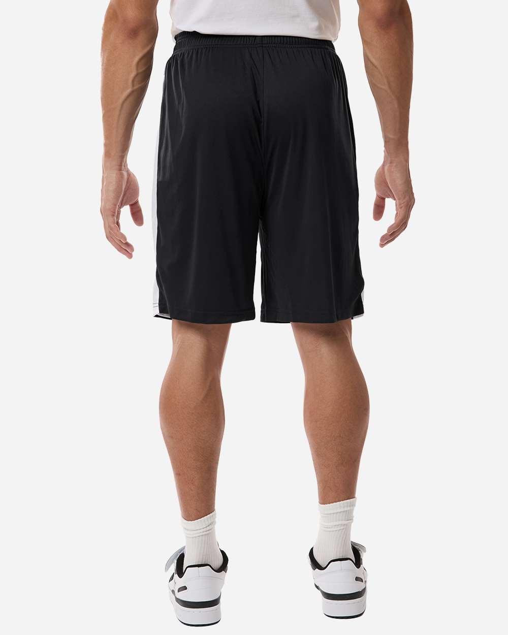 Team 365 Unisex Zone Performance Reversible Shorts - TT115B Black- White