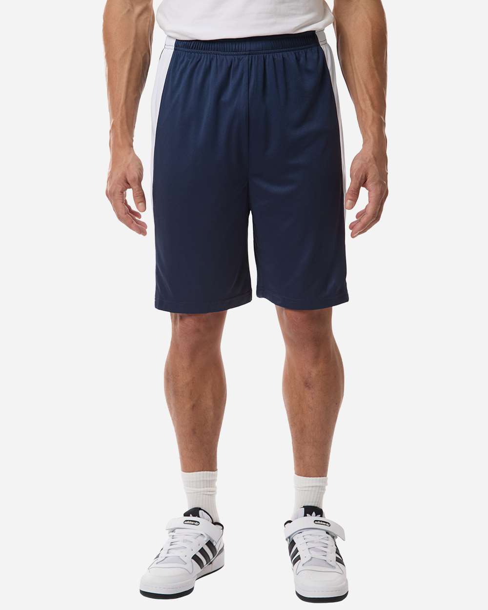 Team 365 Unisex Zone Performance Reversible Shorts - TT115B Sport Dark Navy- White