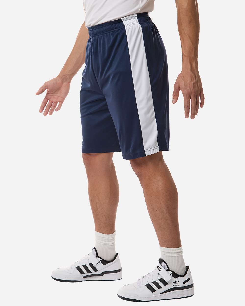 Team 365 Unisex Zone Performance Reversible Shorts - TT115B Sport Dark Navy- White
