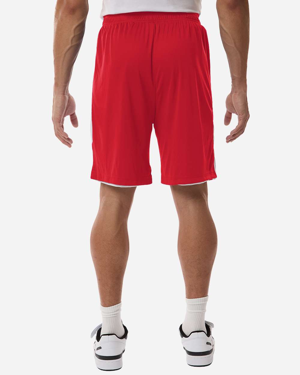 Team 365 Unisex Zone Performance Reversible Shorts - TT115B Sport Red- White