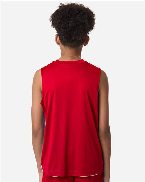 Team 365 Youth Zone Performance Reversible Jersey - TT115Y Sport Red- White