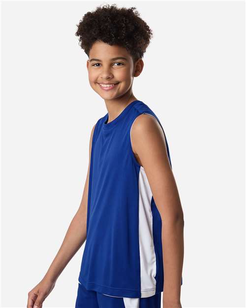 Team 365 Youth Zone Performance Reversible Jersey - TT115Y Sport Royal- White