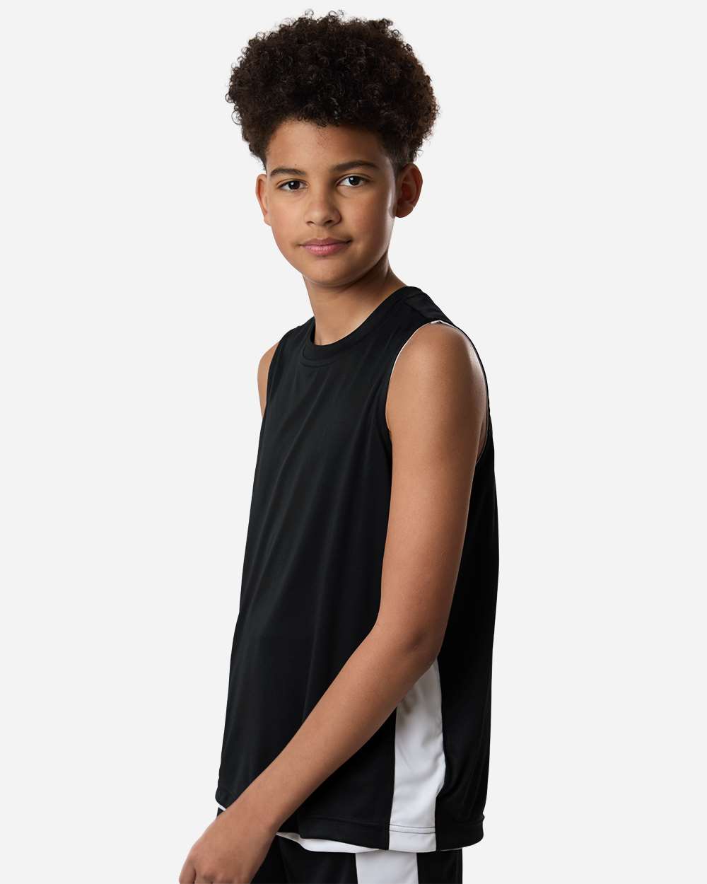 Team 365 Youth Zone Performance Reversible Jersey - TT115Y Black- White