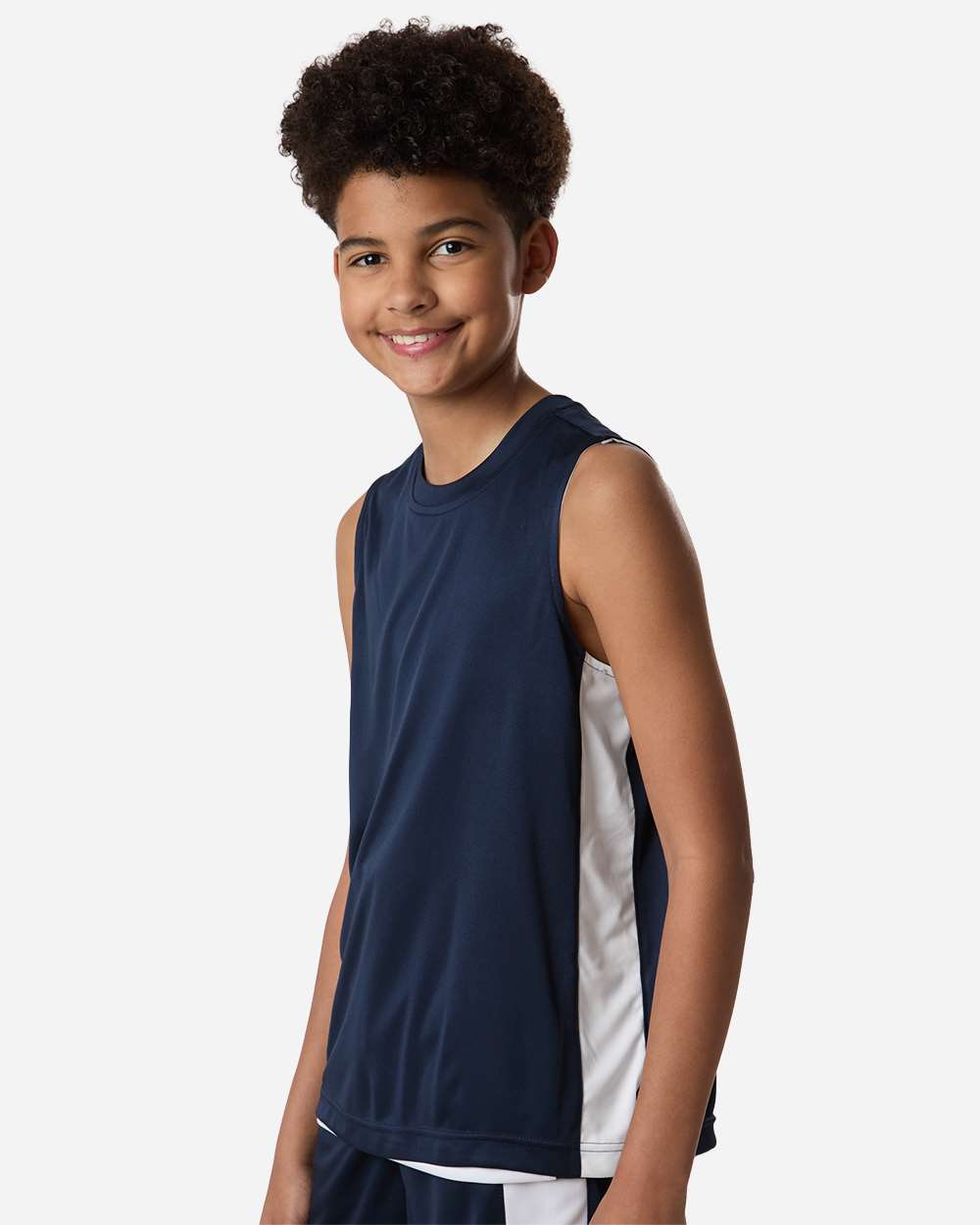 Team 365 Youth Zone Performance Reversible Jersey - TT115Y Sport Dark Navy- White