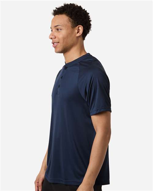 Team 365 Men's Zone Performance Henley - TT11HN Sport Dark Navy