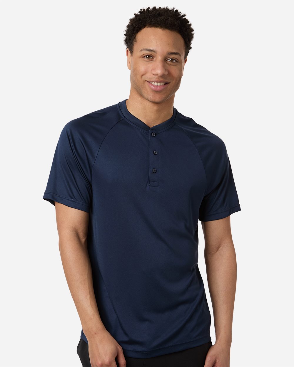 Team 365 Men's Zone Performance Henley - TT11HN