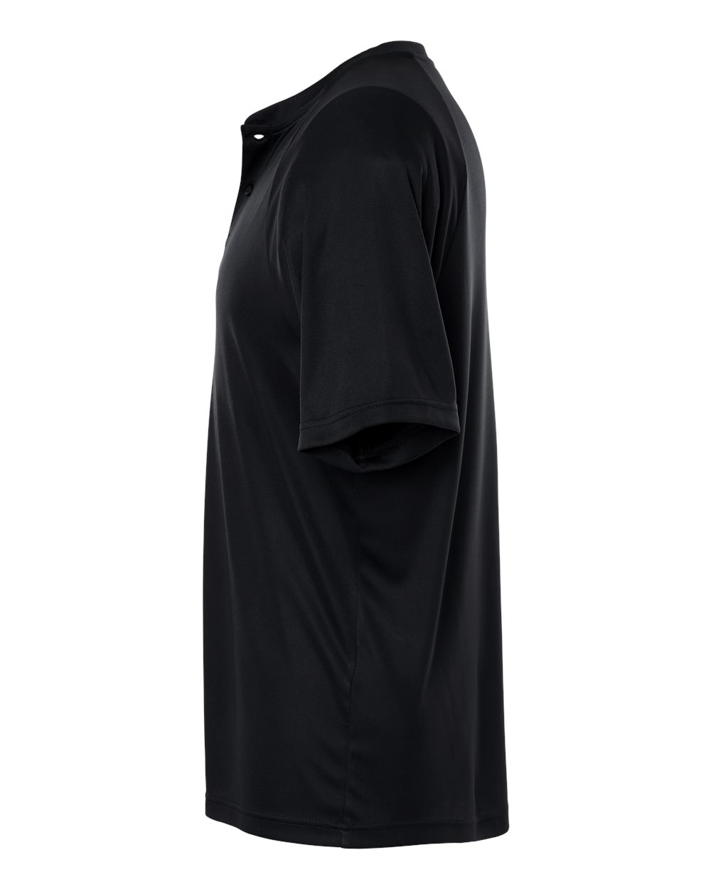 Team 365 Men's Zone Performance Henley - TT11HN Black