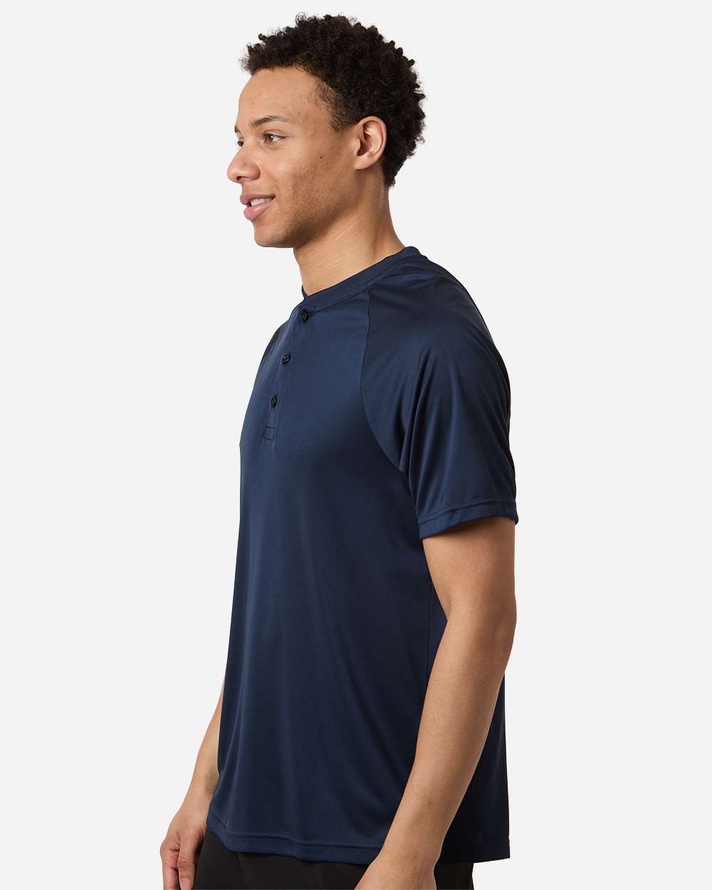 Team 365 Men's Zone Performance Henley - TT11HN Sport Dark Navy
