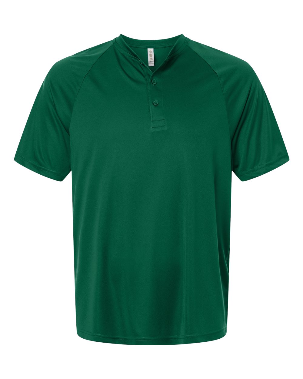 Team 365 Men's Zone Performance Henley - TT11HN Sport Forest
