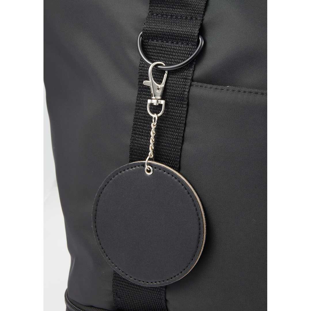 Bullet Recycled PU Travel Mirror Bag Charm - SM-1640 Black