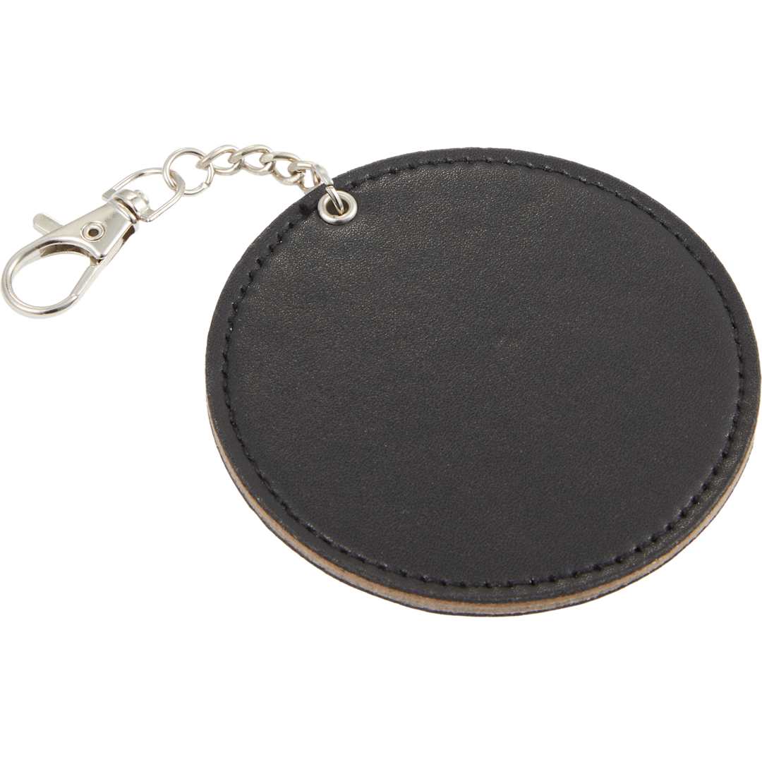 Recycled PU Travel Mirror Bag Charm - SM-1640 Black