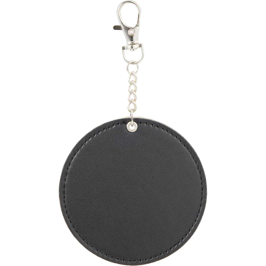 Recycled PU Travel Mirror Bag Charm - SM-1640 Black