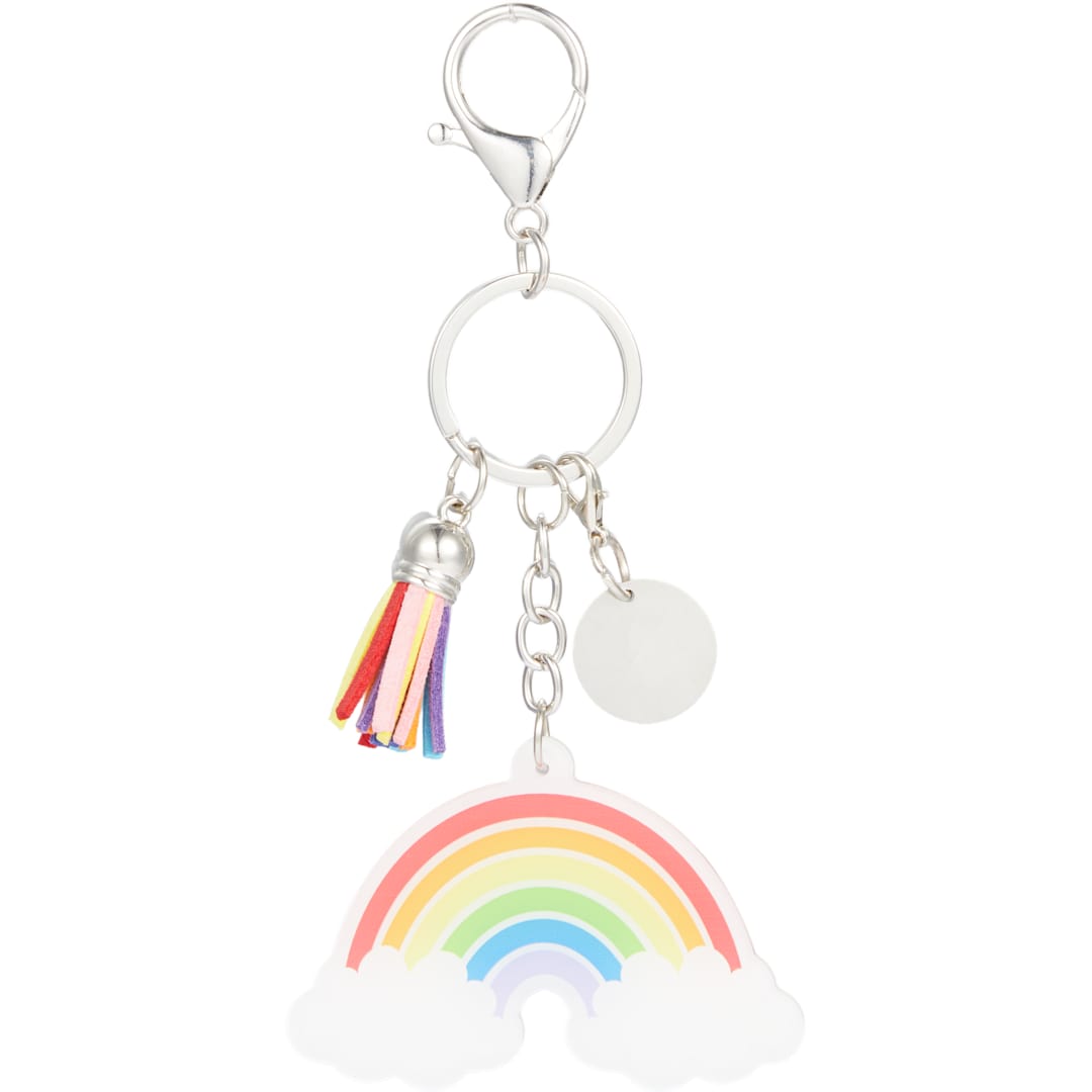 Rainbow Acrylic Keychain - SM-2295 Pink