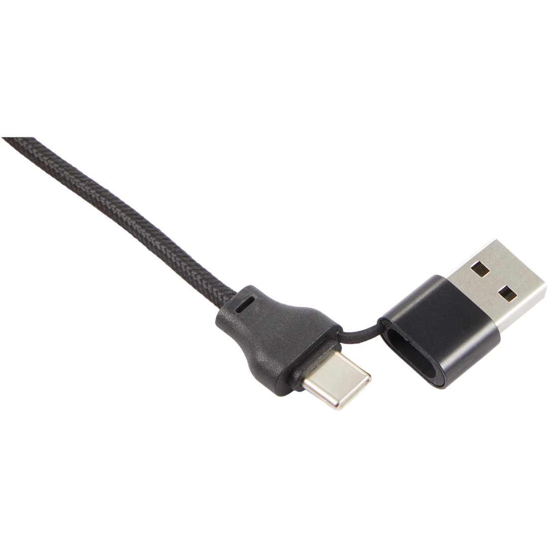 Bullet ChargeStand 3-in-1 USB-A and USB-C Charging Cable - SM-2862 Black