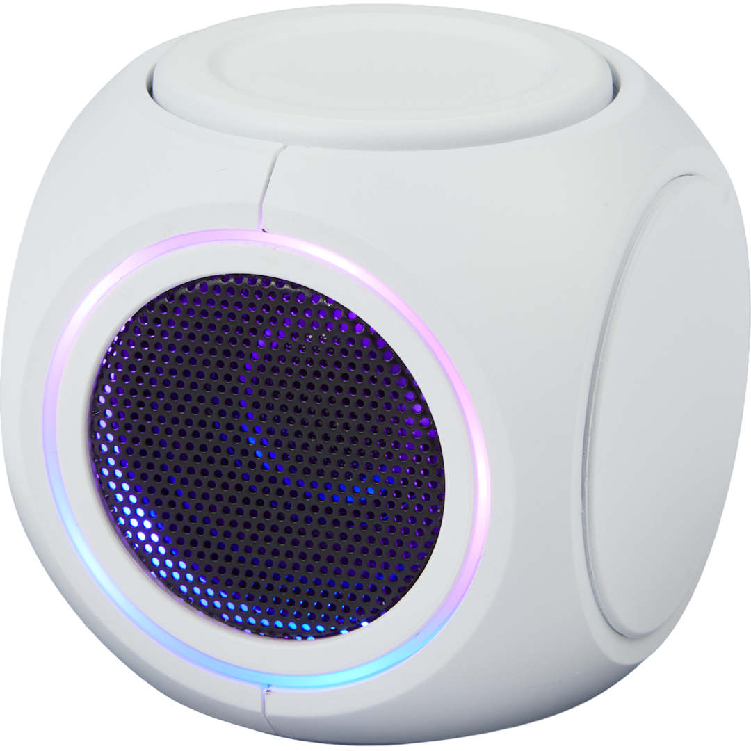 Bullet SpinNova Bluetooth Speaker with Lights - SM-2997 White