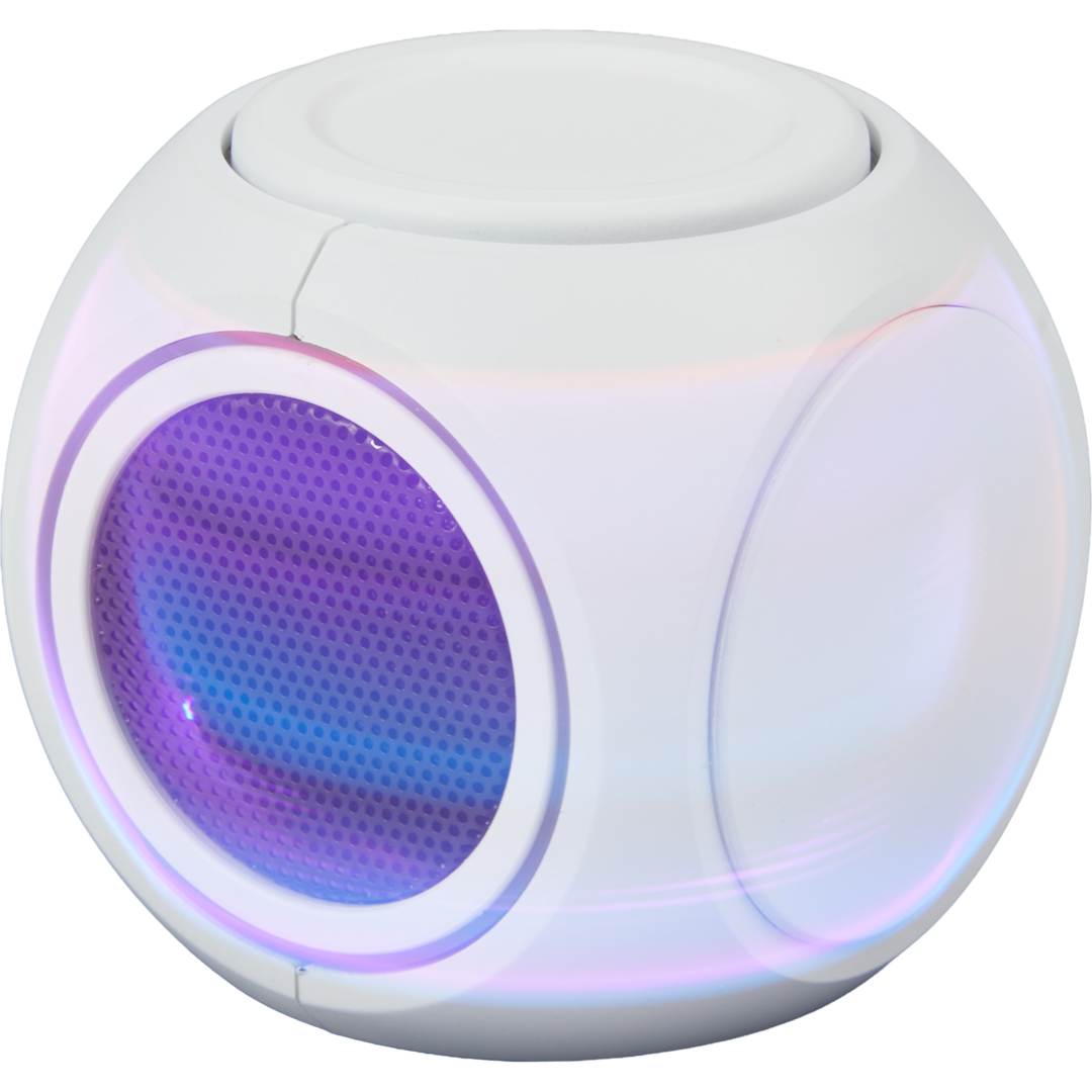 Bullet SpinNova Bluetooth Speaker with Lights - SM-2997 White