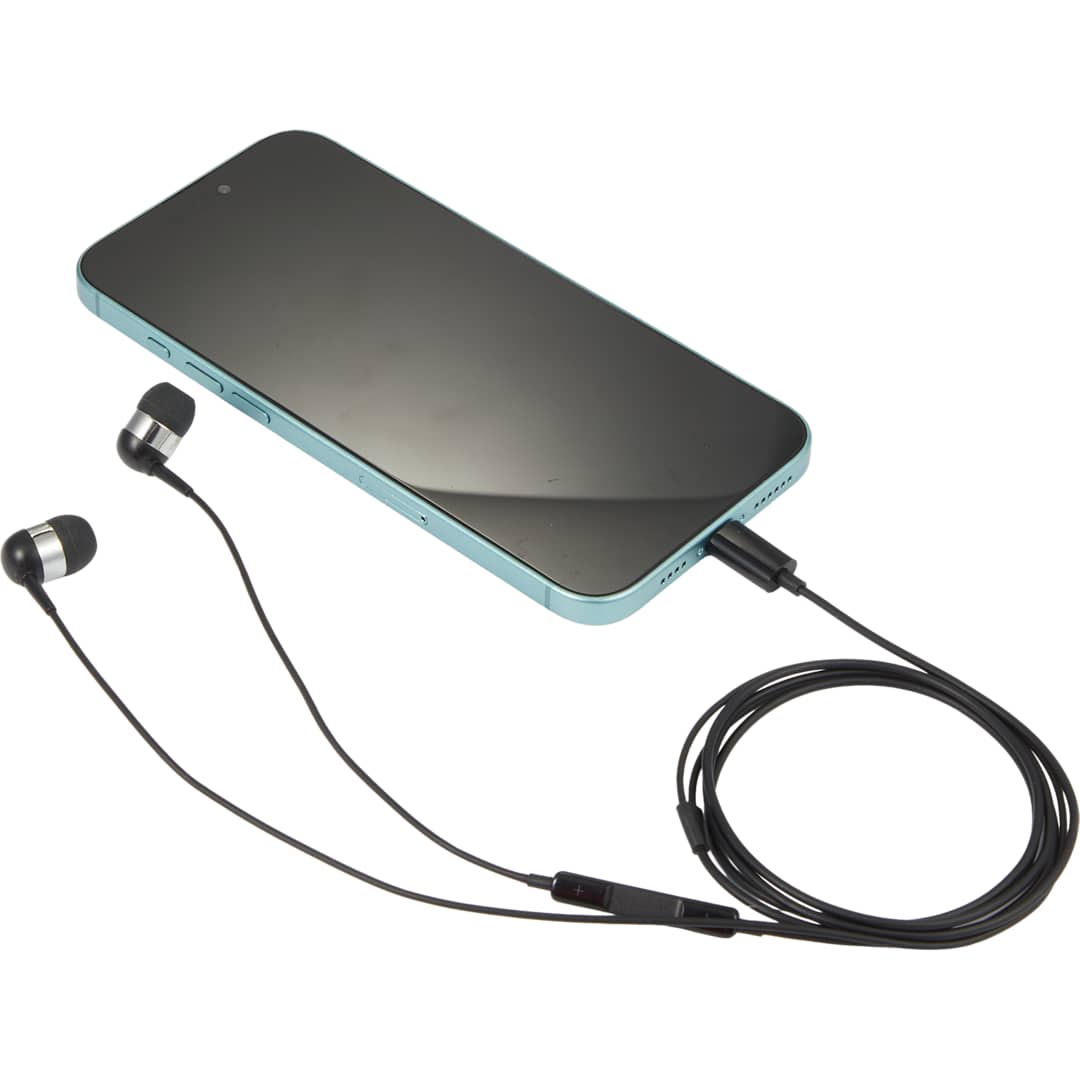 Bullet ZipSound USB-C Wired Earbuds with Microphone - SM-2998 Black